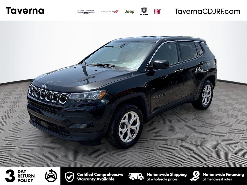 Diamond Black 2024 Jeep Compass SUV / Crossover Four-Wheel Drive 8-Speed Automatic