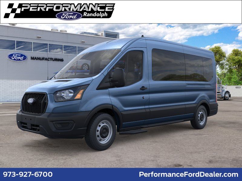 Blue Metallic 2026 Ford Transit Passenger Van Rear-Wheel Drive