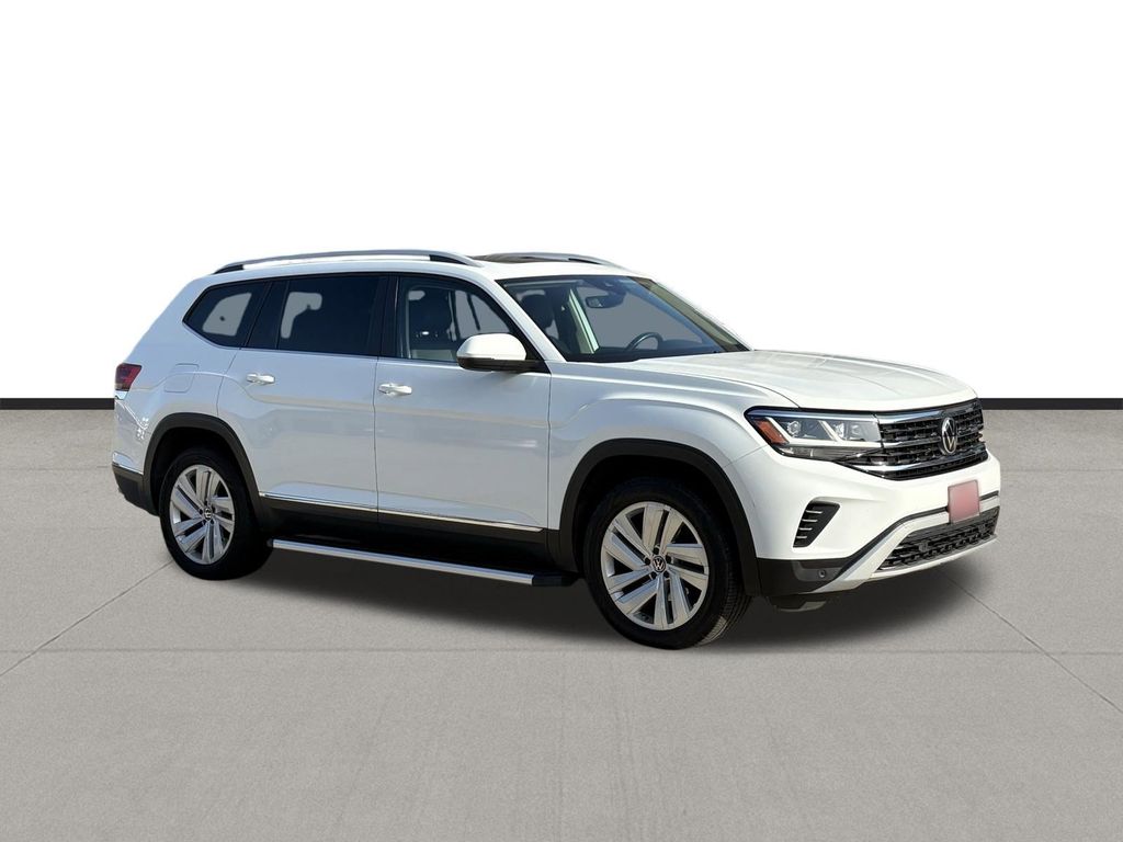 2021 Volkswagen Atlas SEL White at DeMontrond Mazda
