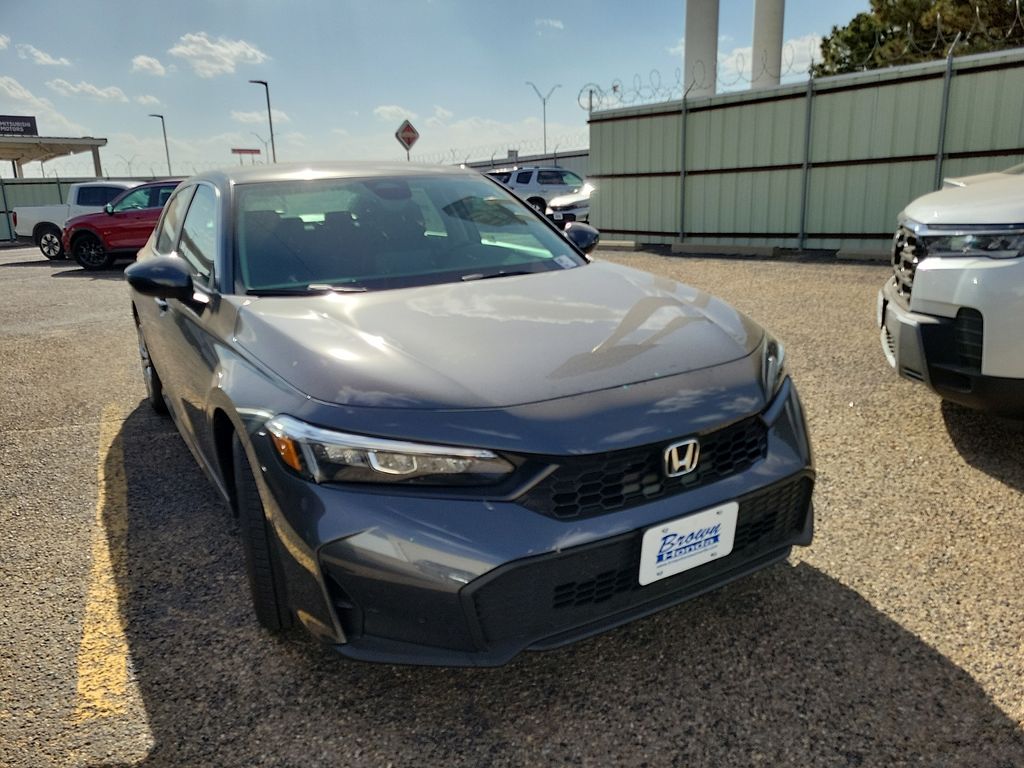 Gray 2026 Honda Civic Sedan Front-Wheel Drive Continuously Variable Transmission