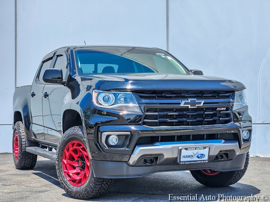 Black 2021 Chevrolet Colorado Pickup Truck Four-Wheel Drive 8-Speed Automatic