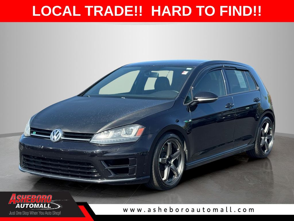 Deep Black 2016 Volkswagen Golf R 4-Door with DCC and Navigation Hatchback All-Wheel Drive 6-Speed Manual