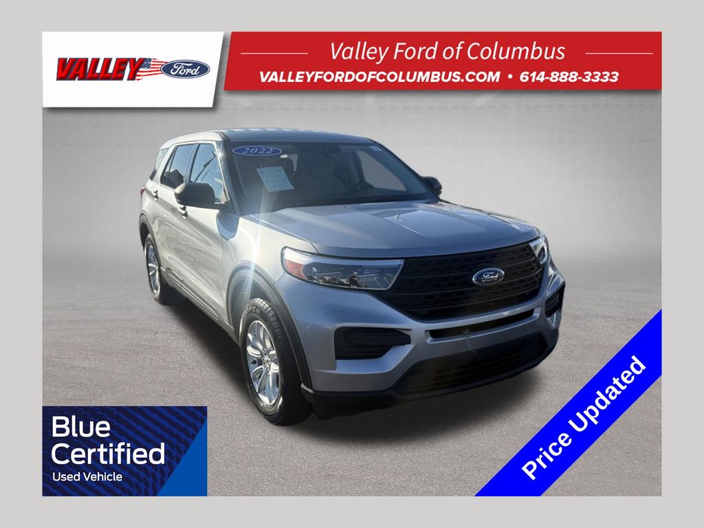 Silver Metallic 2021 Ford Explorer SUV / Crossover All-Wheel Drive Automatic