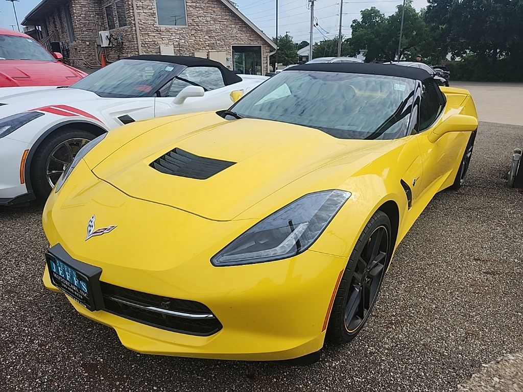 Yellow 2019 Chevrolet Corvette Convertible Rear-Wheel Drive 8-Speed Automatic