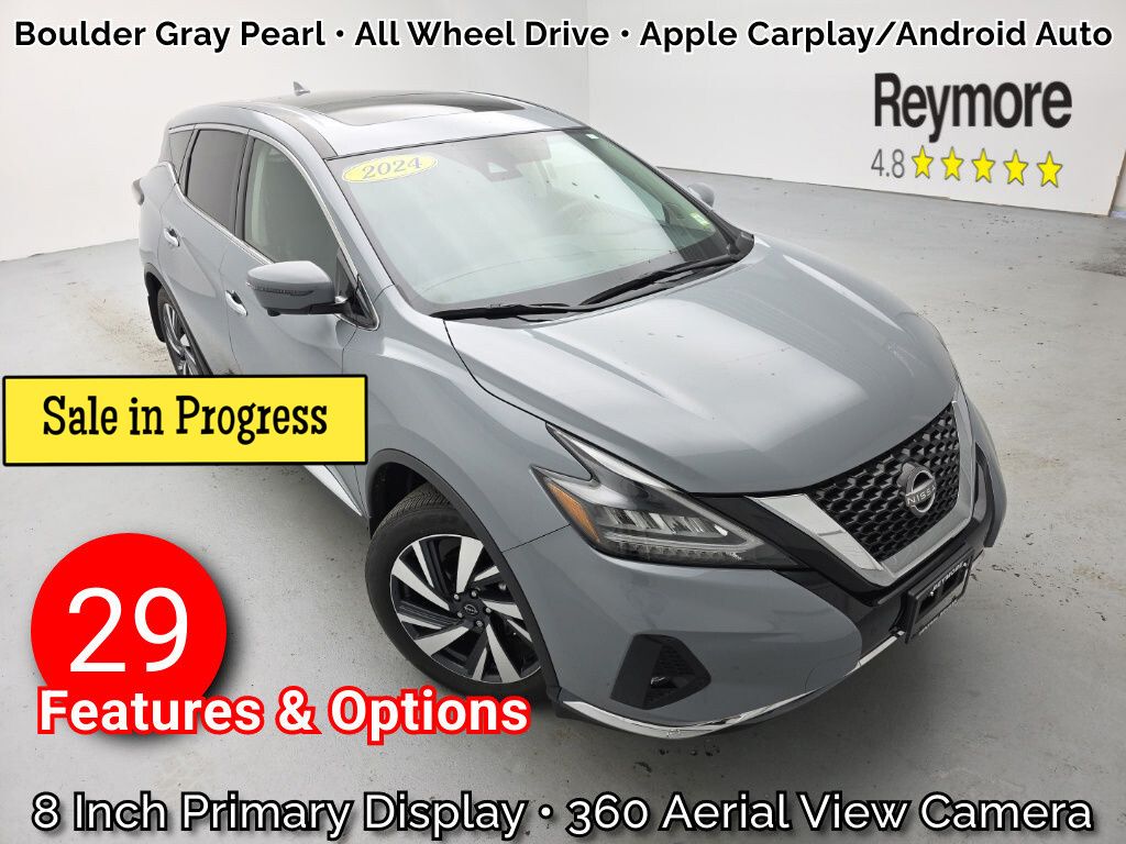 Boulder Gray Pearl 2024 Nissan Murano SUV / Crossover All-Wheel Drive Continuously Variable Transmission