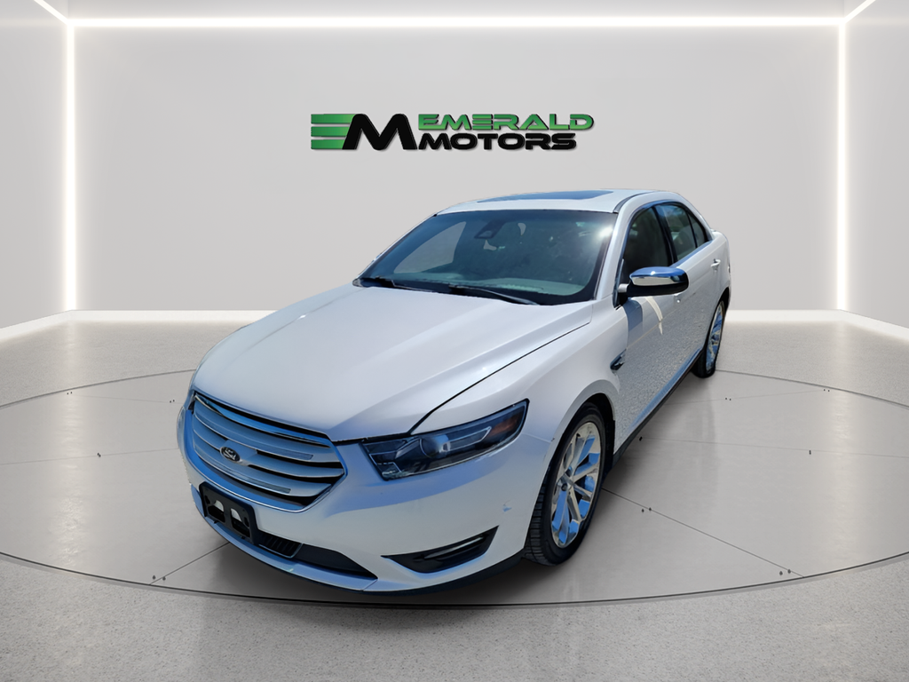 White 2016 Ford Taurus Sedan All-Wheel Drive 6-Speed Automatic