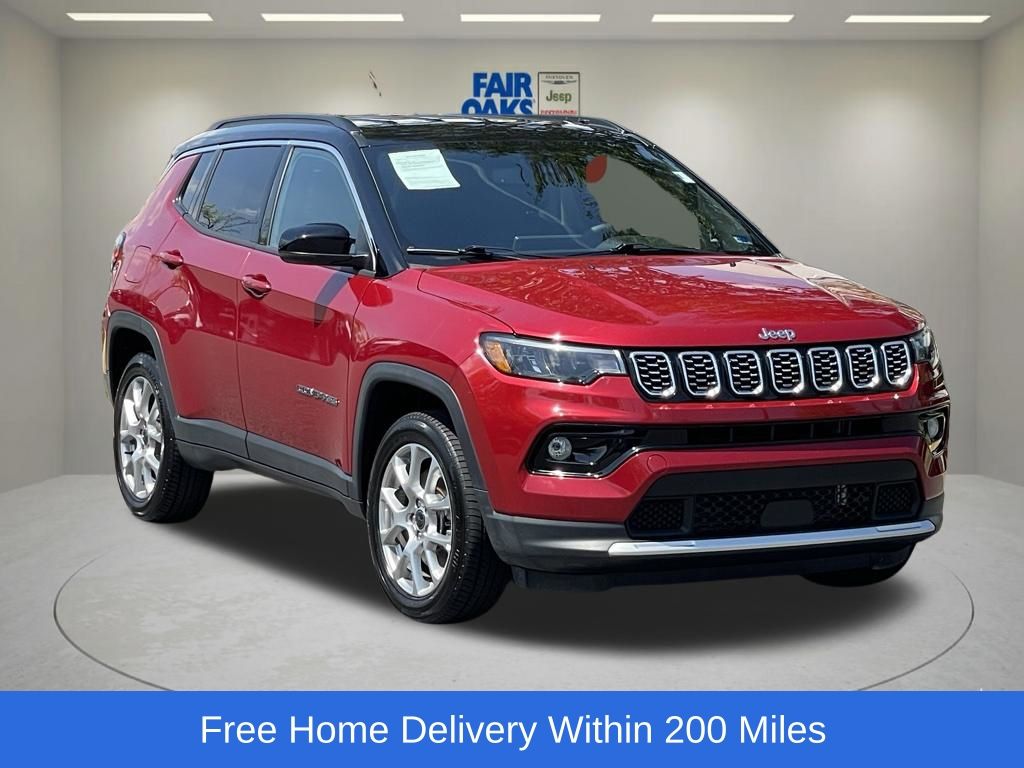 Red Hot Pearlcoat 2025 Jeep Compass SUV / Crossover Four-Wheel Drive 8-Speed Automatic