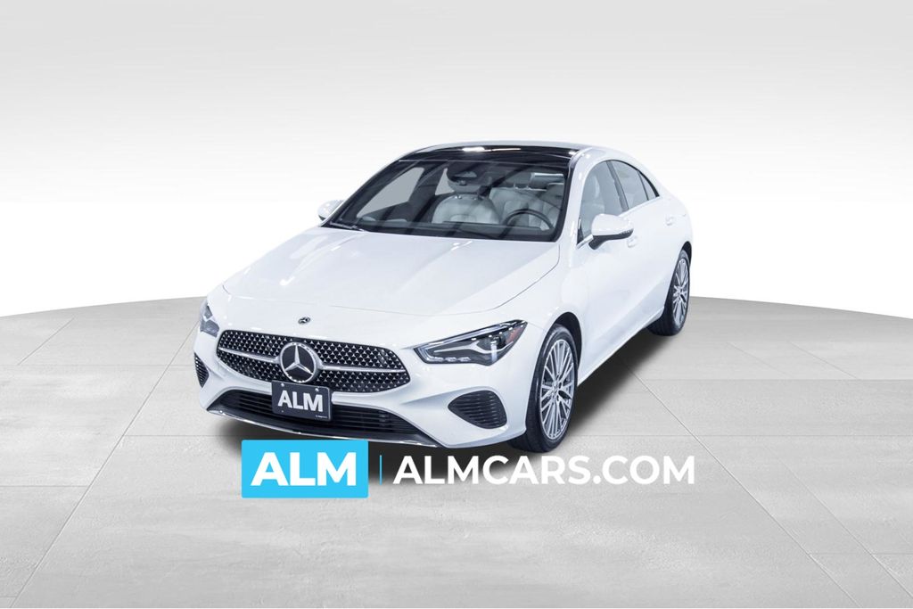 White 2025 Mercedes-Benz CLA 250 FWD Coupe Front-Wheel Drive 8-Speed Dual Clutch