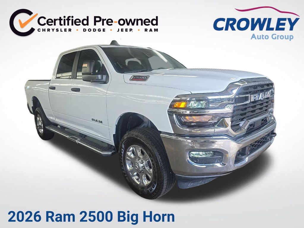 Bright White Clearcoat 2026 RAM 2500 Pickup Truck Four-Wheel Drive 8-Speed Automatic