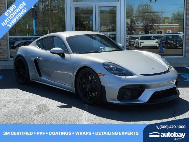 Silver 2021 Porsche 718 Cayman GT4 RWD Coupe Rear-Wheel Drive 7-Speed Automatic