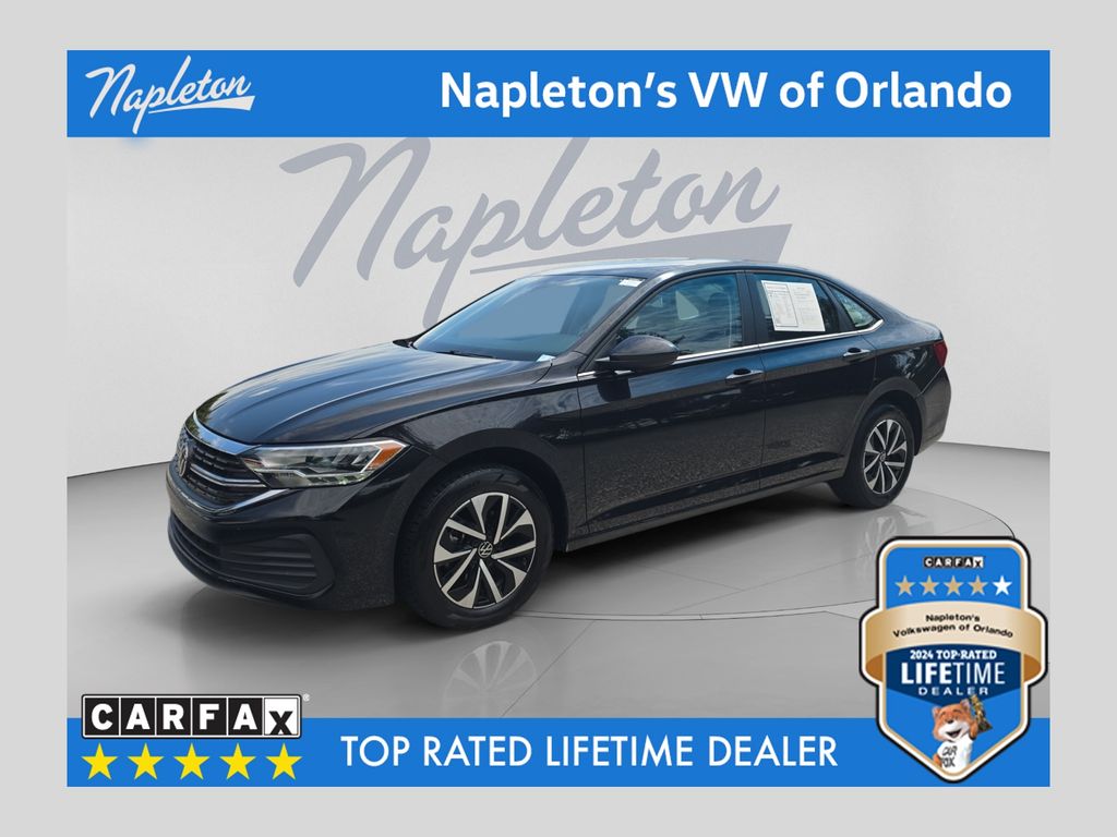Black 2024 Volkswagen Jetta S FWD Sedan Front-Wheel Drive 8-Speed Automatic