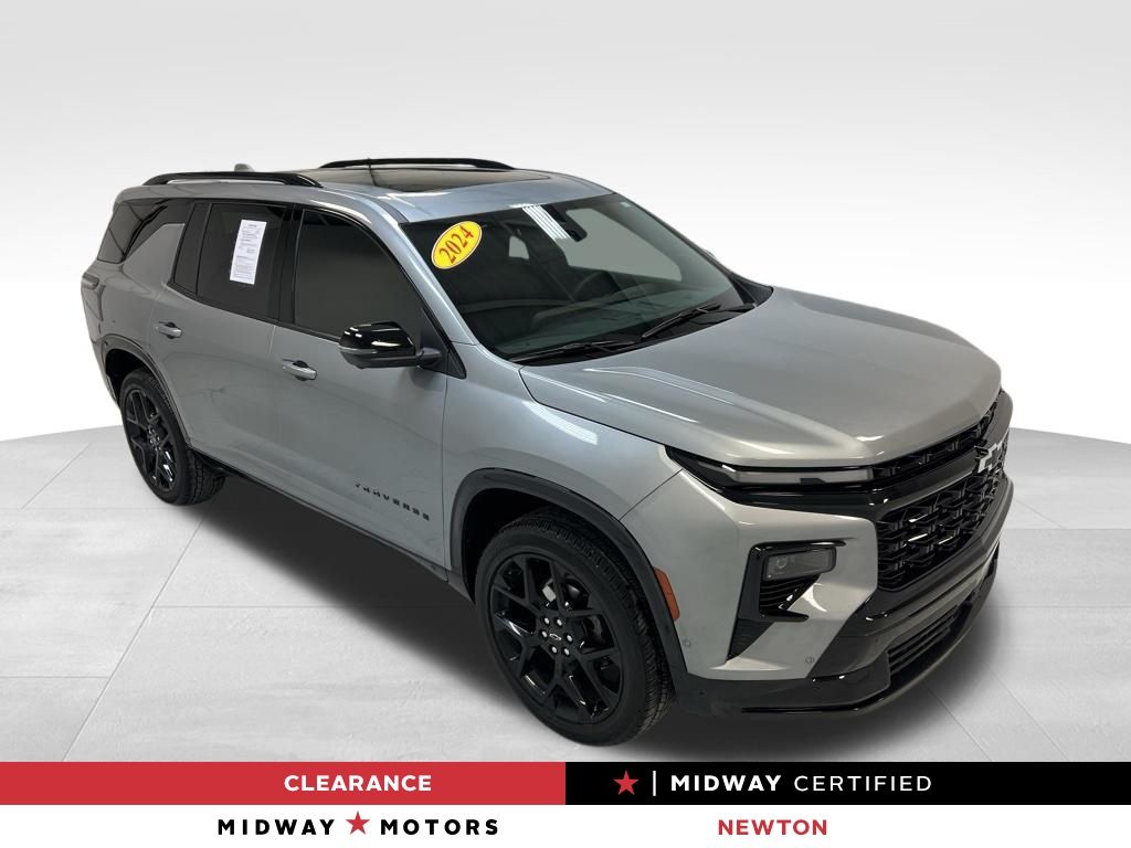 Sterling Gray Metallic 2024 Chevrolet Traverse RS AWD SUV / Crossover Four-Wheel Drive 8-Speed Automatic