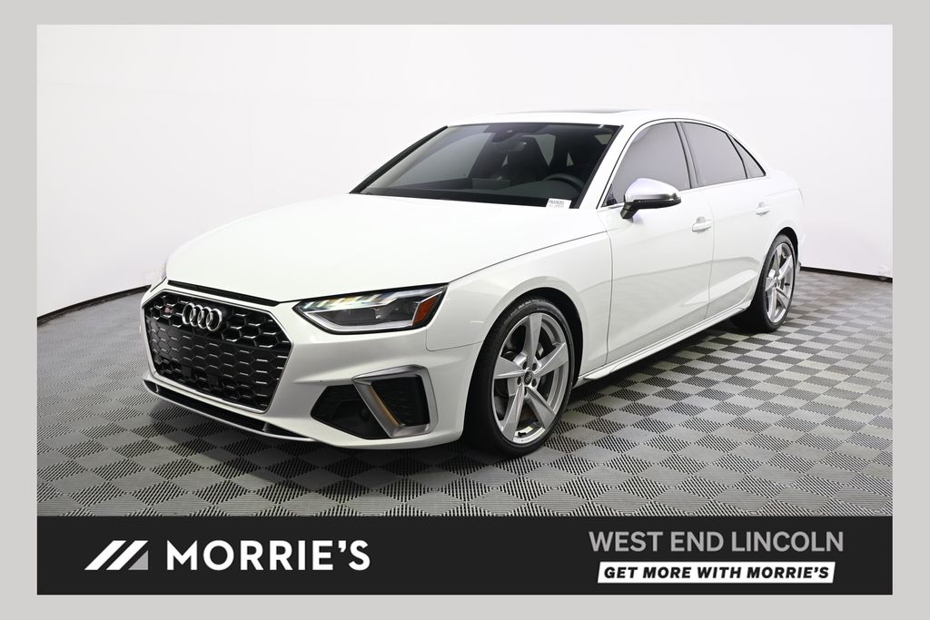 Glacier White Metallic 2023 Audi S4 Sedan All-Wheel Drive 8-Speed Automatic