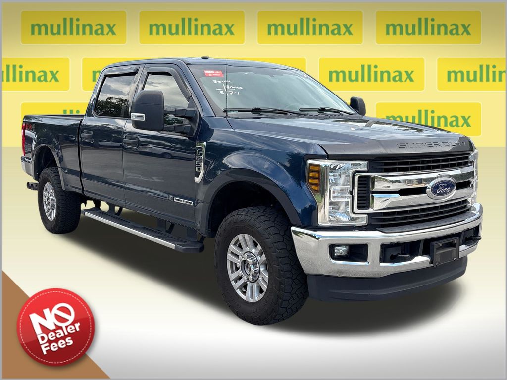 Blue 2019 Ford F-250 Super Duty Pickup Truck Four-Wheel Drive 6-Speed Automatic