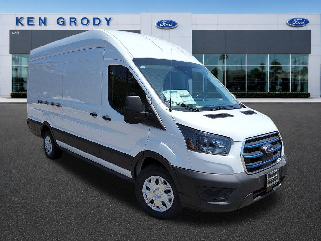 Oxford White 2025 Ford E-Transit 350 High Roof Extended LB RWD Van Rear-Wheel Drive Automatic