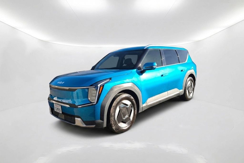 Ocean Blue 2025 Kia EV9 SUV / Crossover All-Wheel Drive 1-Speed Automatic