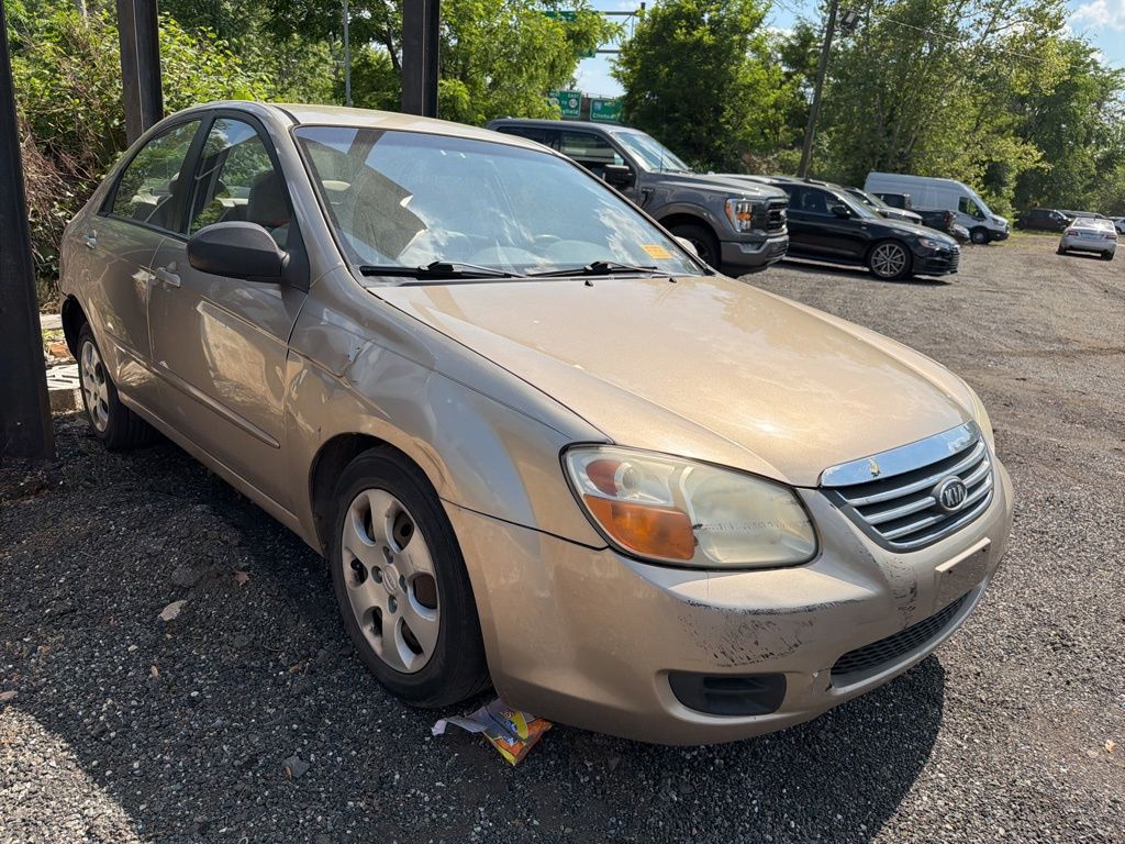 Brown (Sand Beige) 2008 Kia Spectra EX Sedan Front-Wheel Drive 4-Speed Automatic Overdrive