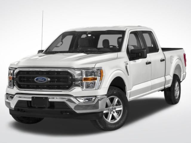 Blue 2021 Ford F-150 XLT SuperCrew 4WD Pickup Truck Four-Wheel Drive Automatic