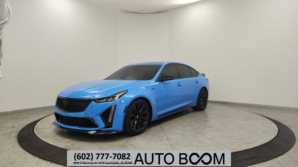 Electric Blue 2022 Cadillac CT5-V Blackwing Sedan Rear-Wheel Drive Automatic