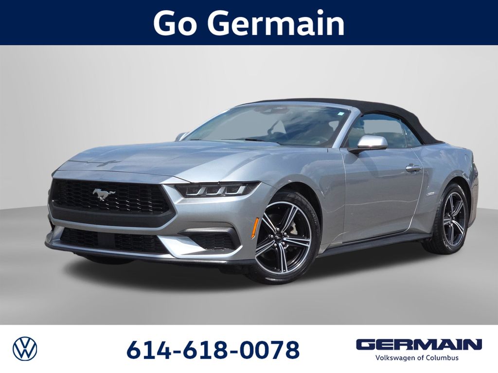 Silver Metallic 2024 Ford Mustang Convertible Rear-Wheel Drive Automatic