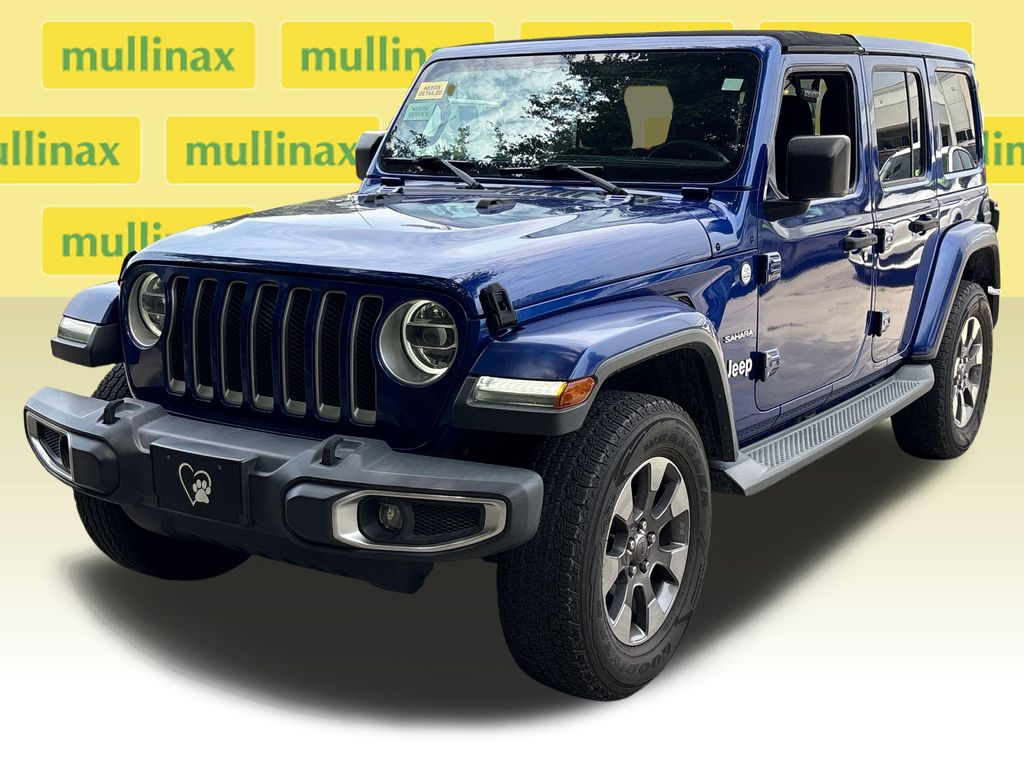 Used 2018 Blue Jeep Unlimited Sahara image 12