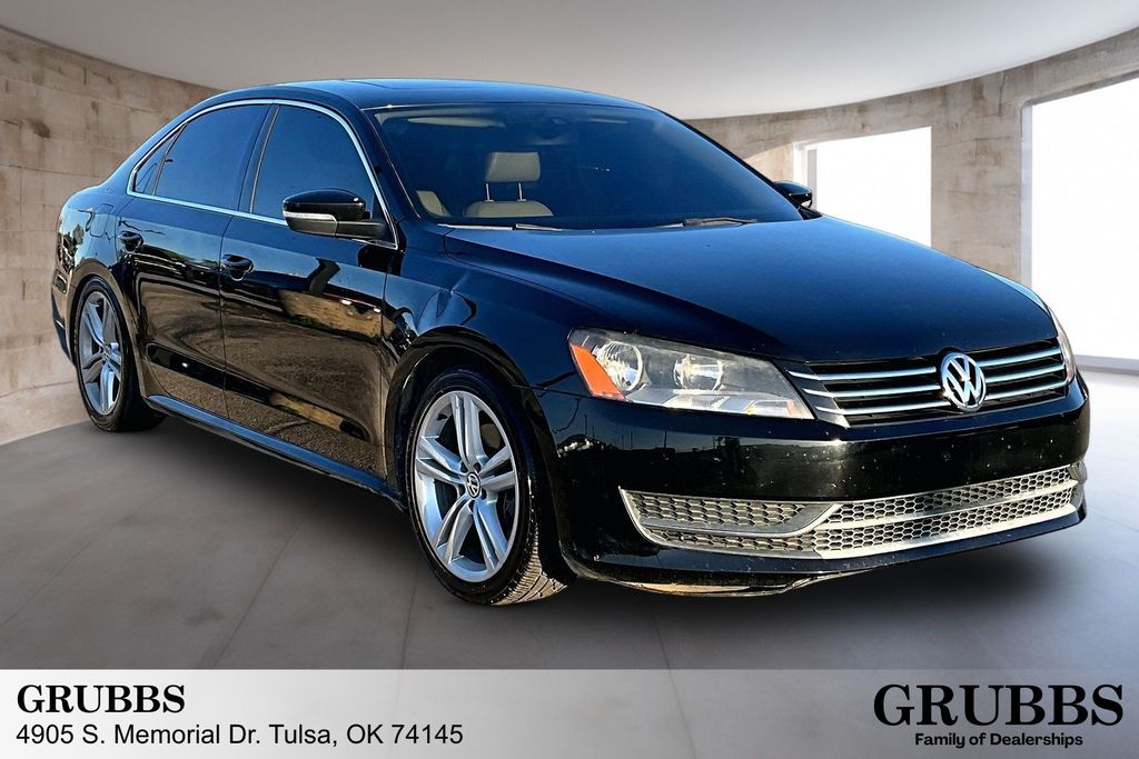 Black 2014 Volkswagen Passat Sedan Front-Wheel Drive 6-Speed Automatic