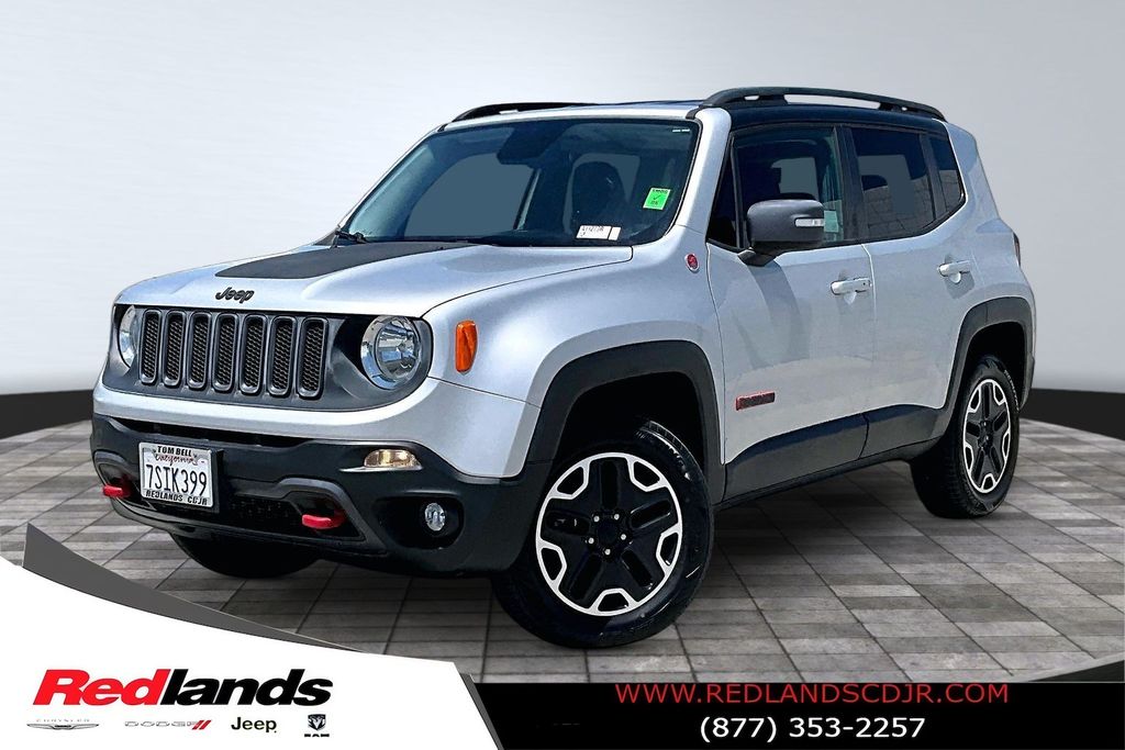 Glacier Metallic 2016 Jeep Renegade Trailhawk 4WD SUV / Crossover Four-Wheel Drive 9-Speed Automatic