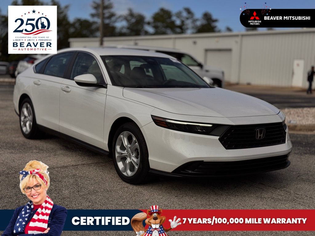 Platinum White Pearl 2024 Honda Accord Sedan Front-Wheel Drive Continuously Variable Transmission
