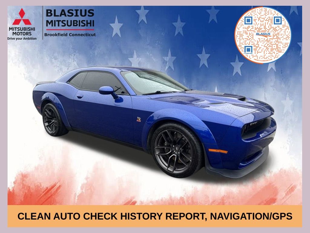 Indigo Blue 2021 Dodge Challenger Coupe Rear-Wheel Drive 6-Speed Manual