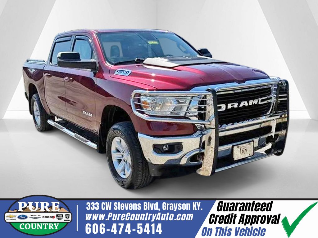 Delmonico Red Pearlcoat 2021 RAM 1500 Pickup Truck Four-Wheel Drive 8-Speed Automatic