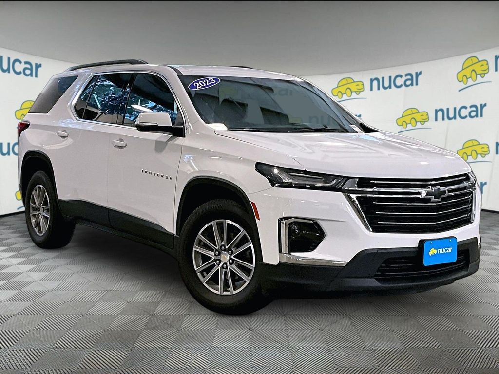 Summit White 2023 Chevrolet Traverse SUV / Crossover Four-Wheel Drive 9-Speed Automatic