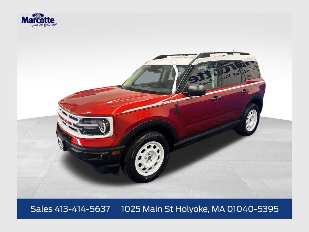 Chili Pepper Red 2023 Ford Bronco Sport Heritage AWD SUV / Crossover All-Wheel Drive 8-Speed Automatic