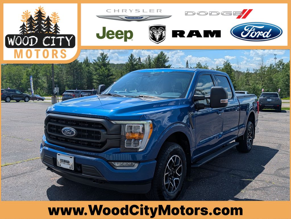 Atlas Blue Metallic 2022 Ford F-150 Pickup Truck Four-Wheel Drive Automatic