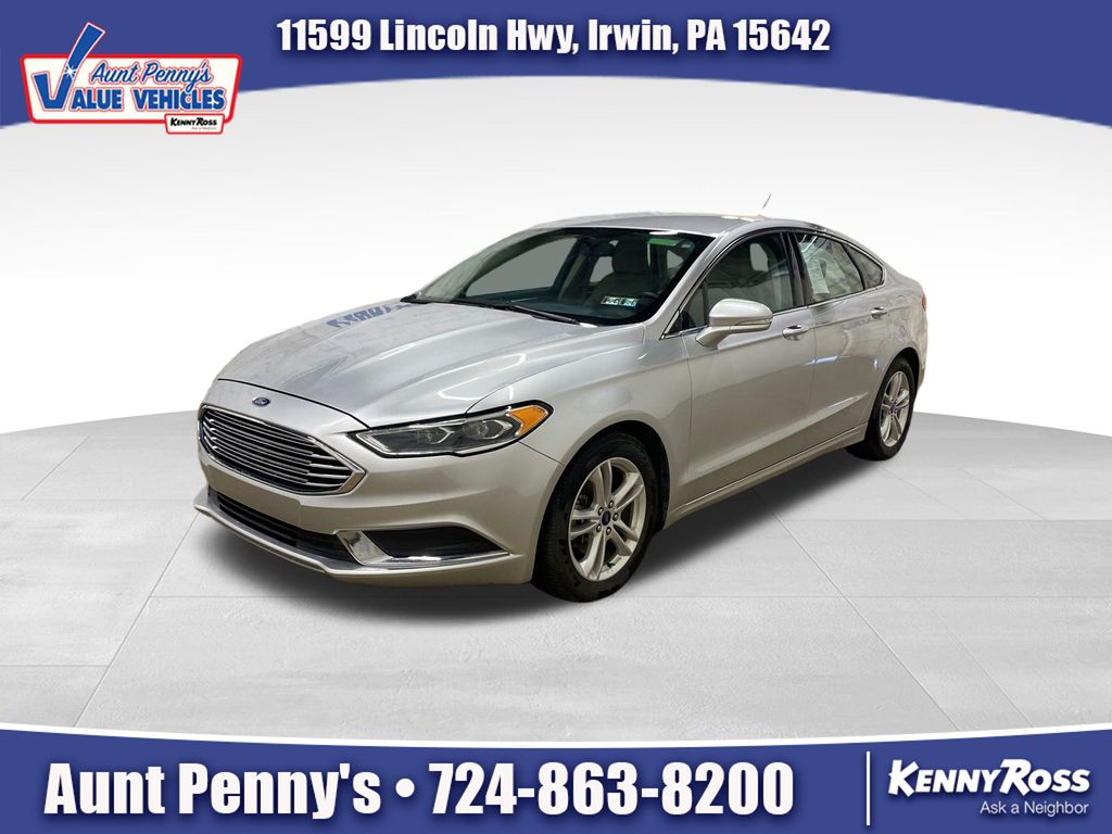 Ingot Silver 2018 Ford Fusion Sedan Front-Wheel Drive 6-Speed Automatic