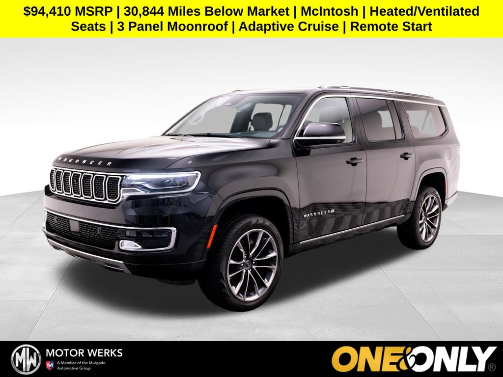 Diamond Black Crystal Pearlcoat 2024 Jeep Wagoneer L SUV / Crossover Four-Wheel Drive 8-Speed Automatic