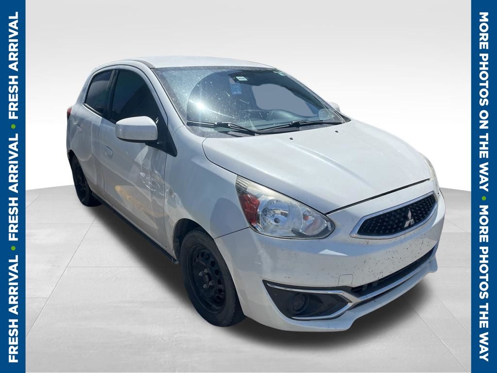 White 2019 Mitsubishi Mirage Hatchback Front-Wheel Drive Continuously Variable Transmission
