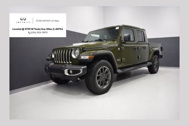 Sarge Green Clearcoat 2021 Jeep Gladiator Overland Crew Cab 4WD Pickup Truck Four-Wheel Drive 8-Speed Automatic