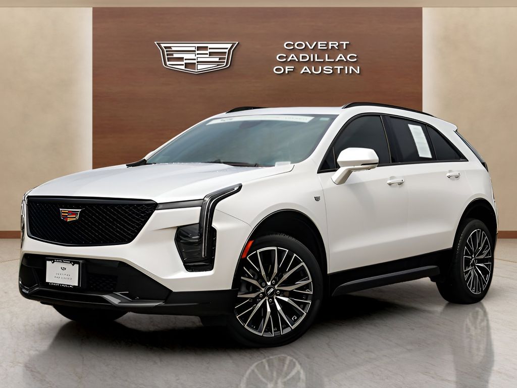 Crystal White Tricoat 2025 Cadillac XT4 Sport FWD SUV / Crossover Front-Wheel Drive 9-Speed Automatic