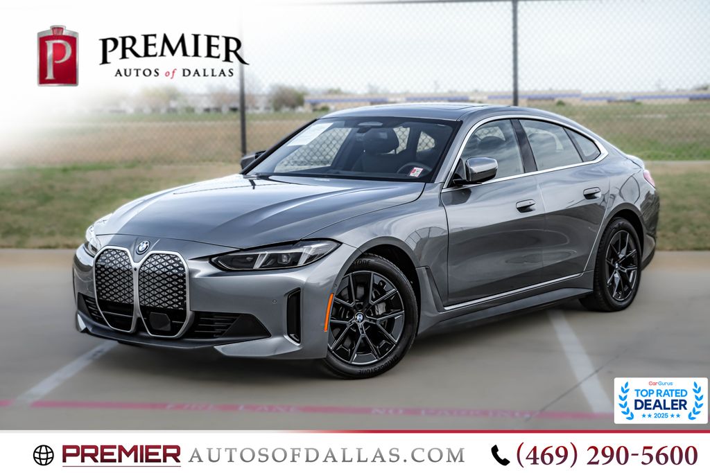 Gray (Skyscraper Grey Metallic) 2025 BMW i4 Sedan All-Wheel Drive Automatic