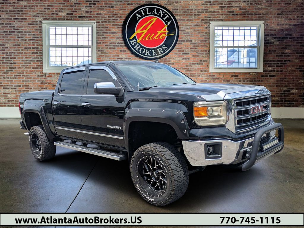 Onyx Black 2014 GMC Sierra 1500 SLT Crew Cab Pickup Truck 4X2 6-Speed Automatic Overdrive
