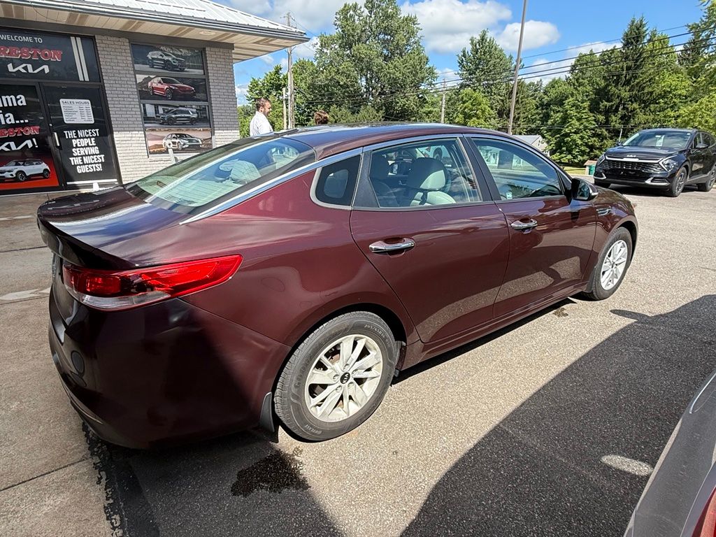 Red (Sangria) 2016 Kia Optima Sedan Front-Wheel Drive 6-Speed Automatic