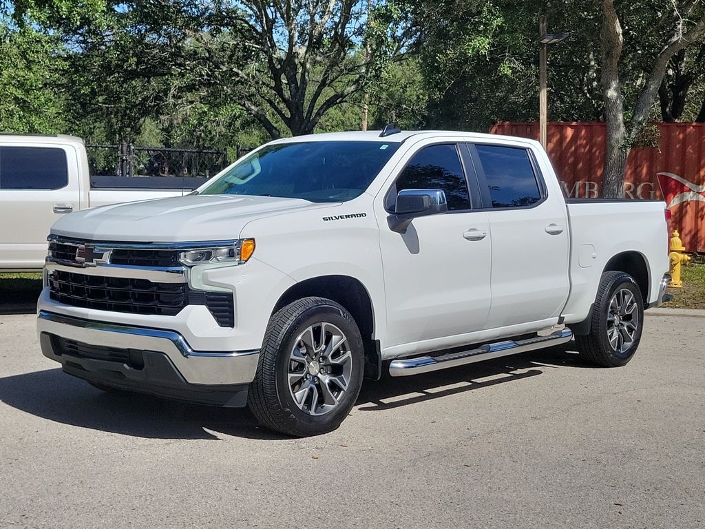 Summit White 2023 Chevrolet Silverado 1500 Pickup Truck 4X2 8-Speed Automatic