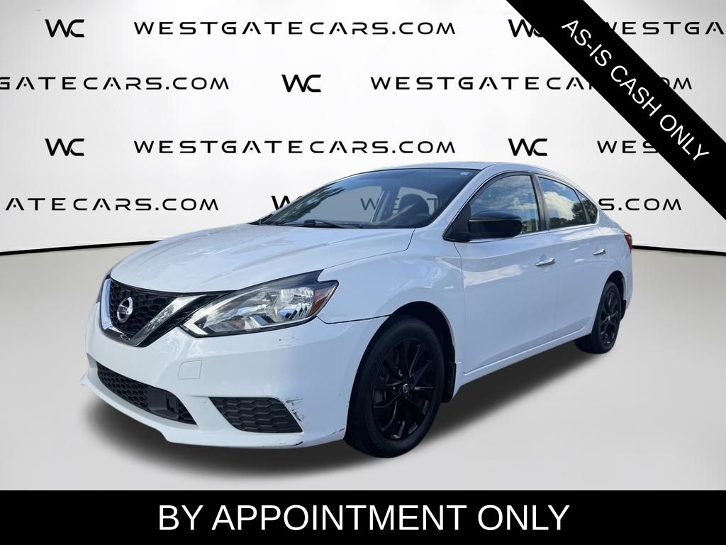 White (Fresh Powder) 2018 Nissan Sentra Sedan Front-Wheel Drive Continuously Variable Transmission