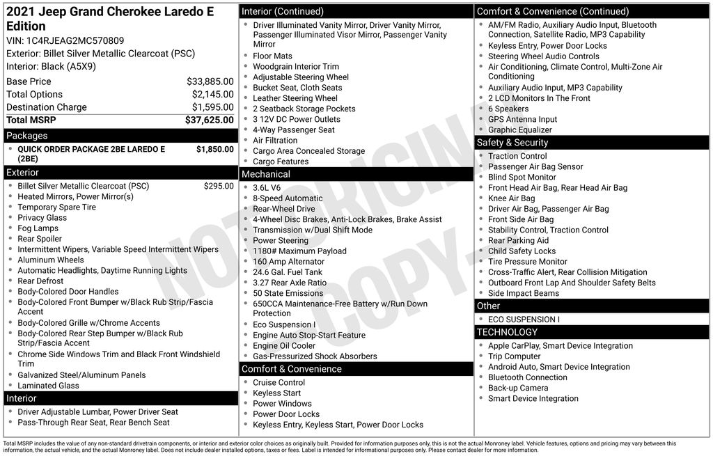 2021 Jeep Grand Cherokee Laredo E's photo