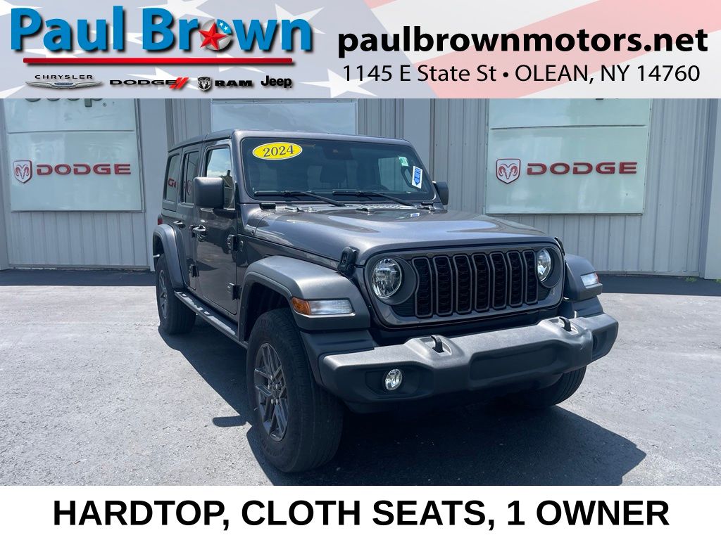 Gray (Granite Crystal Metallic Clearcoat) 2024 Jeep Wrangler SUV / Crossover Four-Wheel Drive 8-Speed Automatic
