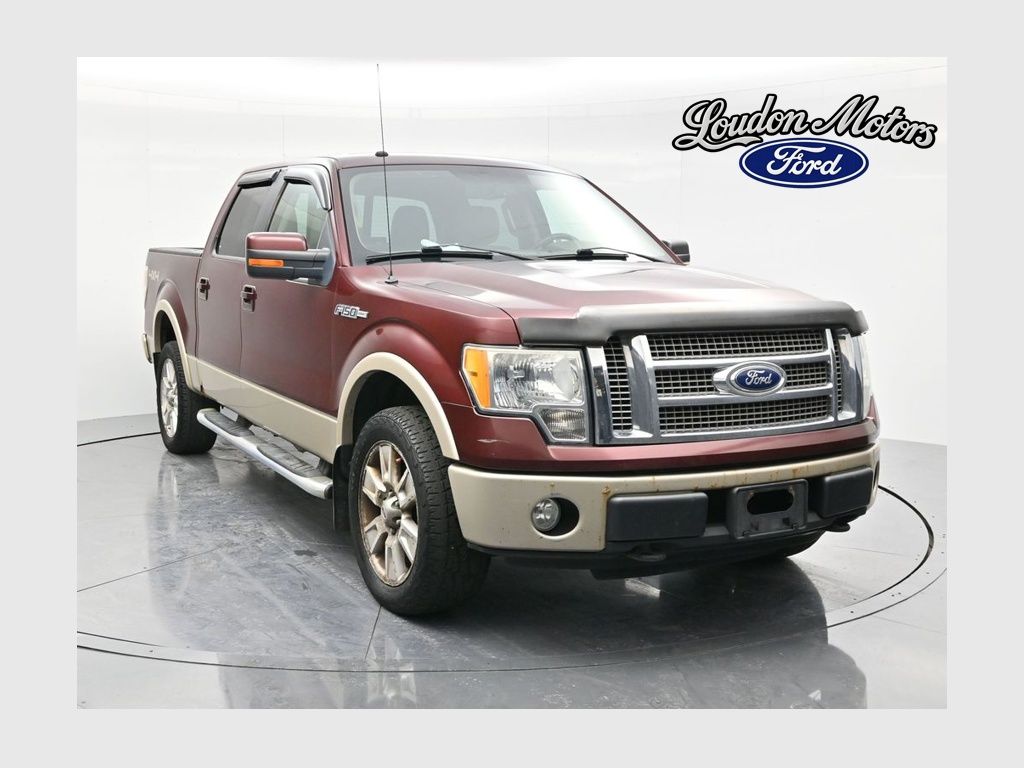 Molten Orange Tri-Coat 2010 Ford F-150 Lariat SuperCrew 4WD Pickup Truck Four-Wheel Drive 6-Speed Automatic