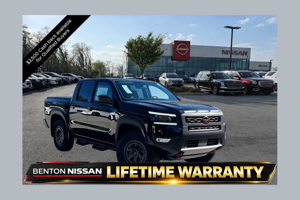 Super Black 2026 Nissan Frontier PRO-4X Crew Cab 4WD Pickup Truck Four-Wheel Drive 9-Speed Automatic Overdrive