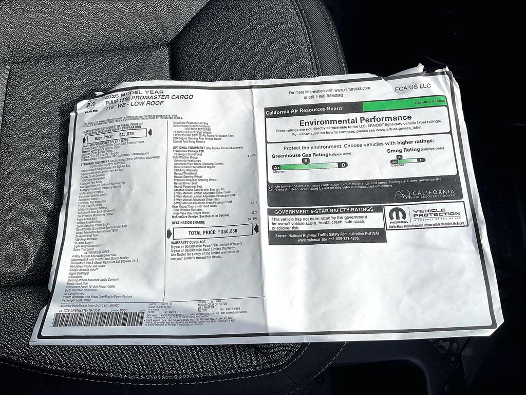 2026 Ram ProMaster 1500 — photo 17