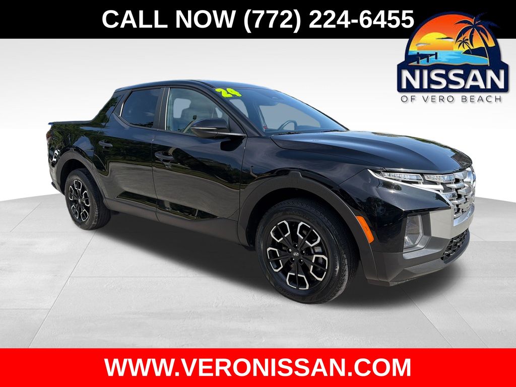 Phantom Black 2024 Hyundai Santa Cruz SEL Crew Cab FWD Pickup Truck Front-Wheel Drive 8-Speed Automatic