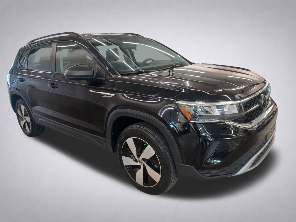 Deep Black 2024 Volkswagen Taos S 4Motion SUV / Crossover All-Wheel Drive 7-Speed Dual Clutch